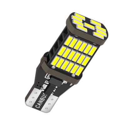 China Canbus Car Lamp DC 12v 5W Error Free White Emergency Reverse Light Interior Car Led Lights T15 4014 Emergency Light Brake Lamp 15*40mm for sale