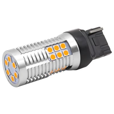 China No Hyper Flash P21w 3156 7440 1156 Led 30 Smd 3030 Amber Reversing Turning Light T20 Led Car Bulb 18*68mm for sale