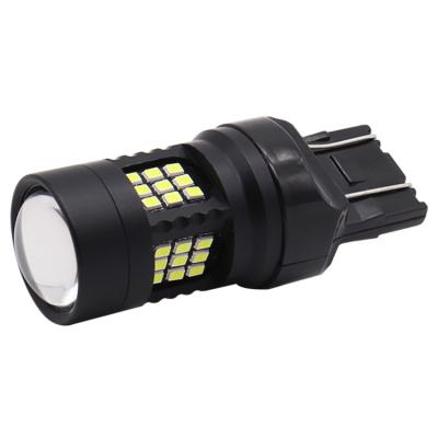 China 2020 Wholesale White 45smd W21w T20 3157 Led Turn Signal 7443 1156 1157 Reversing Light For Car Canbus Led Turn Signal 18*53mm for sale
