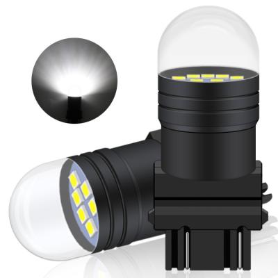 China Car 3157 7443 Led No 3030 Bau15s Led Flash White Amber Ba15s Led Bulbs For Turn Signal Signal Bulbs 1156 Canbus 18*49mm for sale