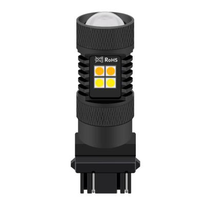 China Hot Selling T20 T25 Drl Led Bulb 3157 7443 Tail Bulb H21W P27W Car Signal Light Led Lamps Bay15d P21/5w 1157 18*54mm for sale