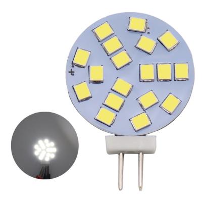 China T10/921/194 rv 10-30v led 18smd 180 degree Marine Camper Boat Lamp interior car light bulb 2835 bulbs G4 26*37mm for sale