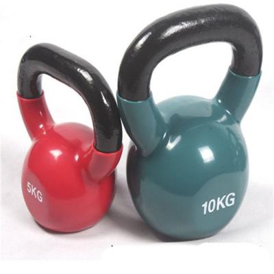 China China Manufacturer Wholesale Gym Fitness Durable Vinyl Coated Color Kettlebell Vinyl Coated Kettlebell for sale