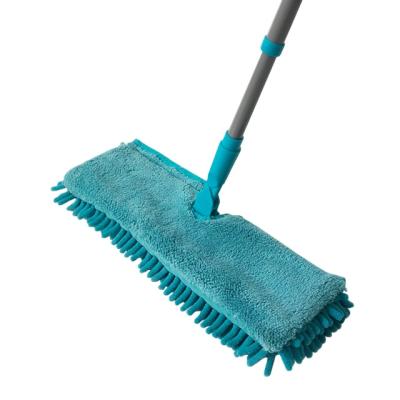 China Sustainable 360 Rotation Household Mop Microfiber Double Sided Flat Mop Floor Quick Dry Cleaning Mop for sale