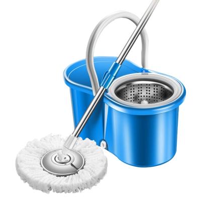 China Sustainable Rotating Microfiber 360 Wet and Dry Mop Self-Washed Flat Mop with Bucket in Foot Pedal for Floor Cleaning Magic Spin Mop for sale