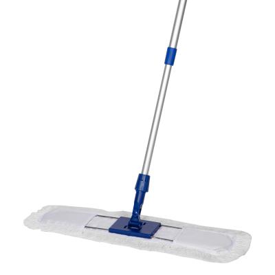 China Durable 360 Rotation Steel Plate Dry Mop Magic Mop Floor Microfiber Flat Cleaning Mop For Home Cleaning for sale