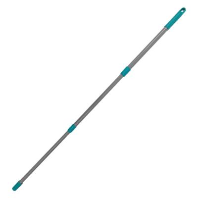 China Three Section Design Pole Broom Handle Iron Stick Sustainable Home Cleaning Telescopic Pole for sale