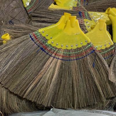 China Eco-friendly Hot Sale Manufacturer African Sorghum Grass Broom With Wooden Stick for sale
