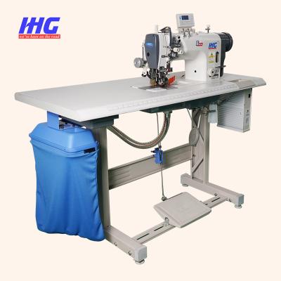 China Automatic Trimming Double Needle Sewing Cotton Coat Sewing Machine With Side Trimming Attachments for sale