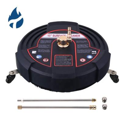 China Road Cleanig Cleaner 15 Inch Outdoor Pressure Seal Attachment with Wheels, with 2 Power Seal Extension Wands and 2 Spare Nozzles for sale