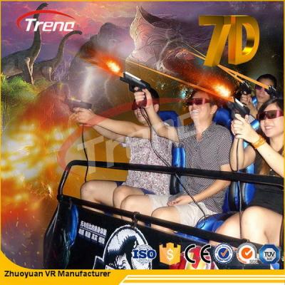 China 6 DOF Gun Shooting Stereo 7D Cinema Simulator With 3D VR Hanger 2.25KW 220V for sale