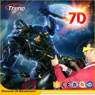 China 6 Seats Electric 7D Movie Theater With Special Effect System 220V 5.50KW for sale