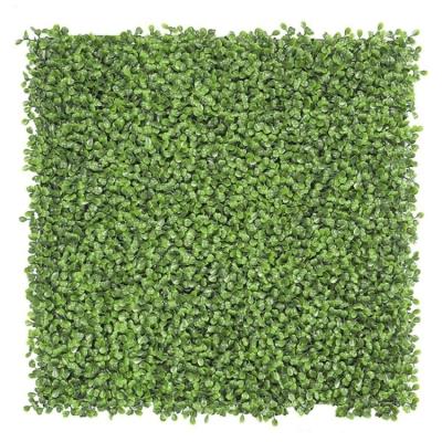 China Linwoo 25*25Cm UV-anti Decoration Topiary Wall Panels Indoor Outdoor Boxwood Hedge 12Pcs/Box 4 Layers Artificial Green Grass Yellow Wall for sale