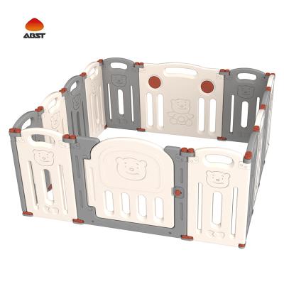 China 2021 New Cute Modern Hundred Playpen Plastic Foldable Portable Playpen Children Crib For Baby for sale