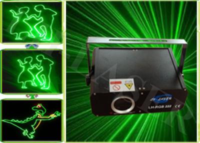 China Sound Activated 150 MW Green Animated ILDA Laser Light With SD Card for sale