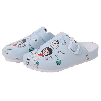 China Printed 2021 new design woman beach sandals summer care Garden Shoes Lightweight men clogs casual shoes waterproof for sale
