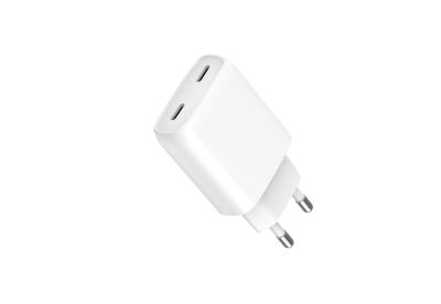 China Cargador rápido USB-C de doble puerto con velocidad de material ABS 30-33W Entrega de energía en venta