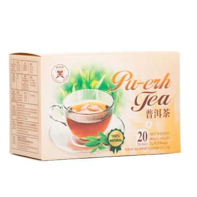 China Bagged Tea FC26 wholesale factory price negotiable cha Puer Teabag tea bag 40g PT519 chinese Puerh Tea for sale