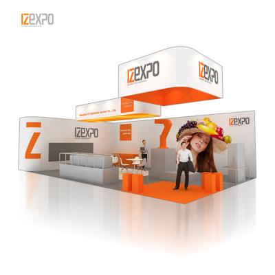 China IZEXPO 30mins Lightweight Quick Construction 10X10 Trade Show Advertising Portable Exhibition Booth for sale