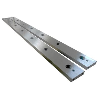 China OEM-industrie rechtperforatie wolfraamstaal koud plaat metaal scheeren guillotine papier snijmachine lem Te koop