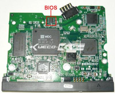 China Placa de circuito impresso da placa de lógica do PWB de WD HDD 2060-001215-002 para 3,5 a recuperação da data do hdd do reparo do disco rígido da polegada IDE/PATA à venda