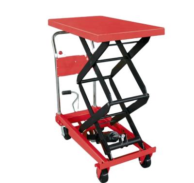 China Reddot Good Quality 350 Kg 500kg 1000kg Manual Hydraulic Scissor Lift Table Convenience Safety Easy Operation Reddot for sale