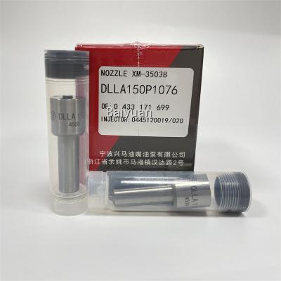 China Nozzle DLLA 150P1076 DLLA 150 P1076 High Speed Steel Diesel Oil Jet For Injector 0445120084 0445120019 0445120020 for sale