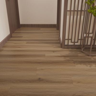 China Water Resistant Easy Installation Unilin Click Lock System Wood Texture Flooring 6mm EIR SPC PVC for sale