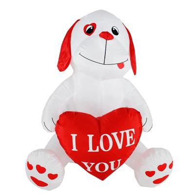 China Home Decoration / Holiday Celebration Customize Chinese Inflatable 1.2M Tall With LED Light Puppy For Valentine's Day Festival Inflatables Party Decoration for sale
