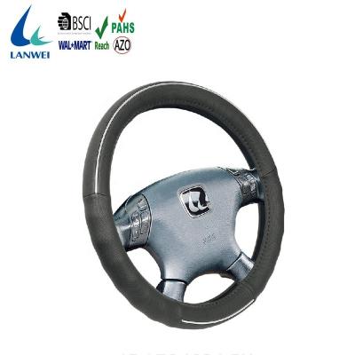 China JU-1204004 durable 15 inch china car leather luxury auto steering wheel cover for sale
