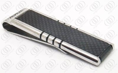 China TUV Carbon Fiber Jewelry Mens Money clips , Black titanium money clips for sale