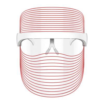China Skin Tightening Therapy Korean Wireless Photon Red Light Beauty Silicone Foldable Led Face Mask for sale