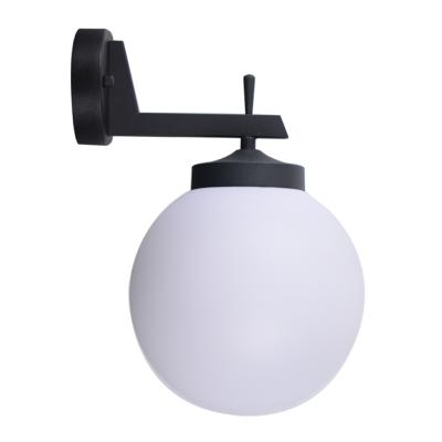 China Vintage Modern Outdoor Black Outdoor Wall Lamp Globe Luxury Led Wall Lamp for sale
