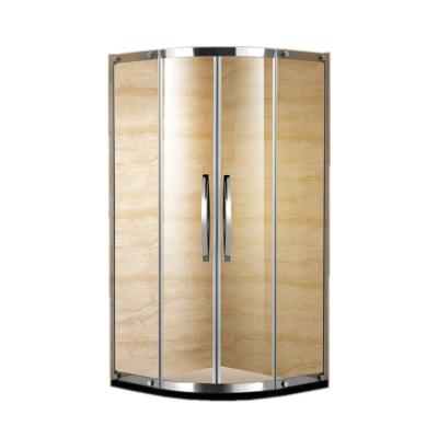 China Modern Stainless Steel Corner Frame 90x90cm Glass Shower Box for sale