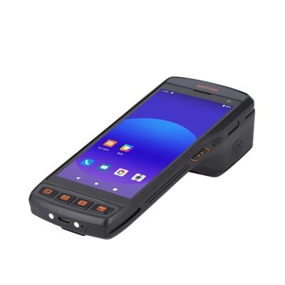中国 産業用Android 11 5.5インチ 頑丈なモバイルPDA ハンドヘルド式熱ラベルプリンター 1D 2Dバーコードスキャナー 4G WiFi 16GB ROM ストック 販売のため