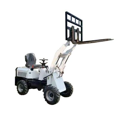China Double Lifting Cylinder Electric Small Wheel Loader 700kg HTEL18 for sale
