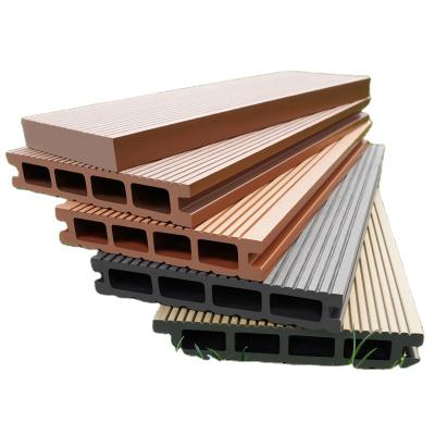China 100% low price wpc UV resistant outdoor flooring waterproof hollow decking 135*22mm WPC for sale