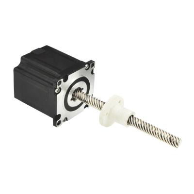 China 57LHS3004E-200 Vier Drähte 100N Kraft 2 Phase Nema23 Außenmutter Hybrid linear Stepper Motoren Lineare Akuatoren zu verkaufen