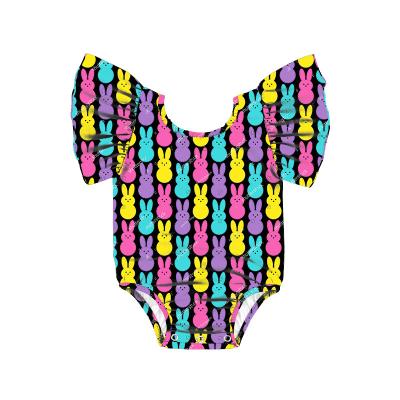 China Wholesale 2LLY-126 Spandex/Polyester Ruffle Shorts Sheath Babies Ballet Dancer Tights Baby Back Cap Sleeve Baby Rompers Dancer Tights for sale