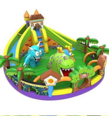 China New design Jungle adventure inflatable amusement park inflatable bouncy house for kids and toddle for sale