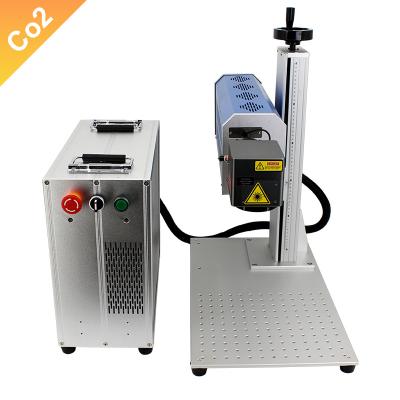 China Air Cooled Split Desktop Portable Type 30w 40w 60W CO2 Laser Marking Machine For Wood for sale