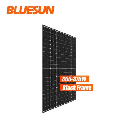 China Europe warehouse 375 watt solar panel 380w 375w 390w 400w solar panel BSM375M-60HPH black frame solar panel for sale