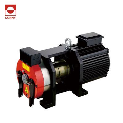 China Residential Elevator Belt Gearless Elevator Traction Machine, Blet Motor Drive for LMR Elevator, 320~2000kg 220V 380V for sale