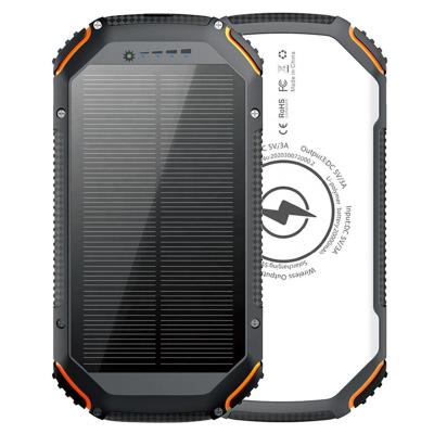 China Palladium 22.5W Charging 20000mAh 10W Solar Battery Fast Charging Flashlight Wireless Torch Power Bank Charging Solar Panel for sale