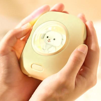 China Cute Solar Panel Charge kc Battery Cartoon 10000mAh Power Bank Hand Warmer for sale
