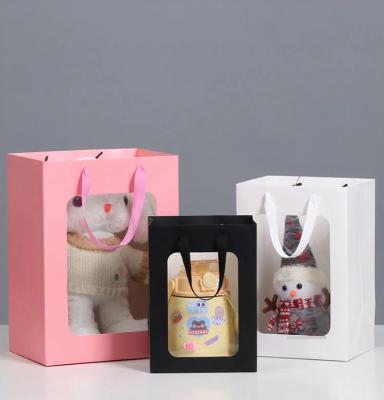 China HDPE de empaquetado de papel del CaC03 de la piedra transparente para el bolso del regalo de la mano en venta