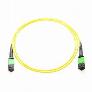 China MPO / MTP SM Patch Cord Optical Fiber Cable , Single Mode Patch Cord For Ethernet for sale