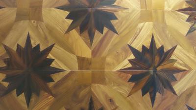 China Ebony and Teak Parquet Engineered Flooring for sale