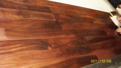 China Acacia Solid flooring, Satined Color for sale