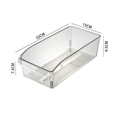 China Other Hot Selling Large Capacity Kitchen Fruit Vegetables Kitchen Refrigerator Transparent Crisper Frozen Food Finishing Box for sale